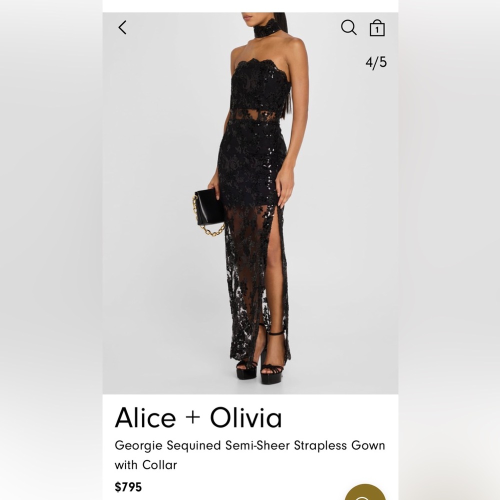 Alice + Olivia Black Lace Dress - Picture 11 of 13